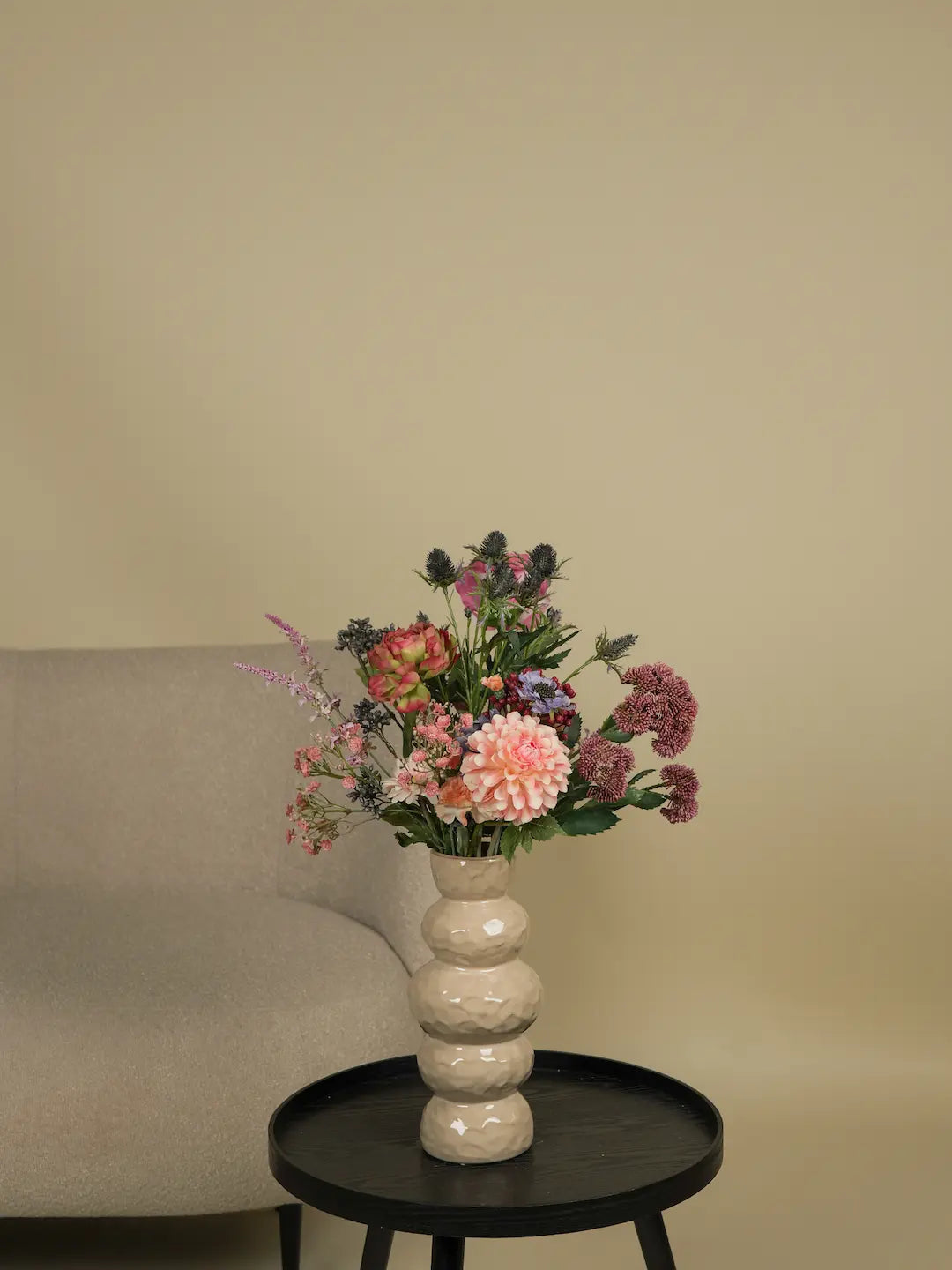 Kunstboeket Liv + Vaas Sahara Cream