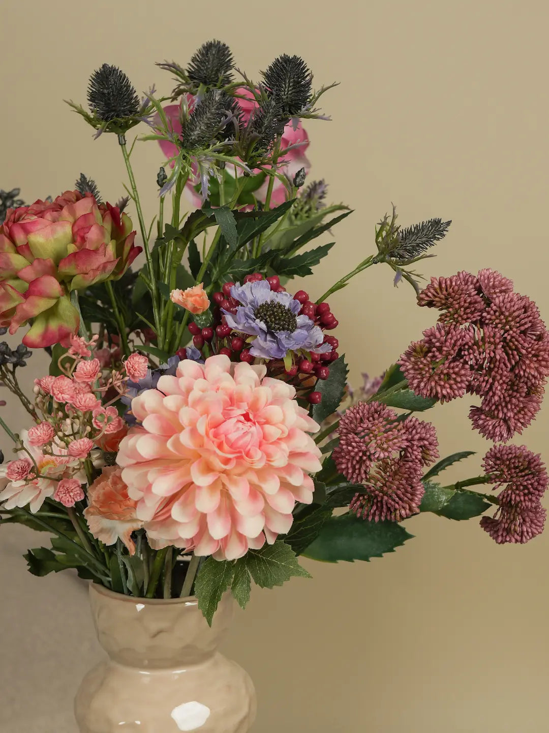 Kunstboeket Liv + Vaas Sahara Cream