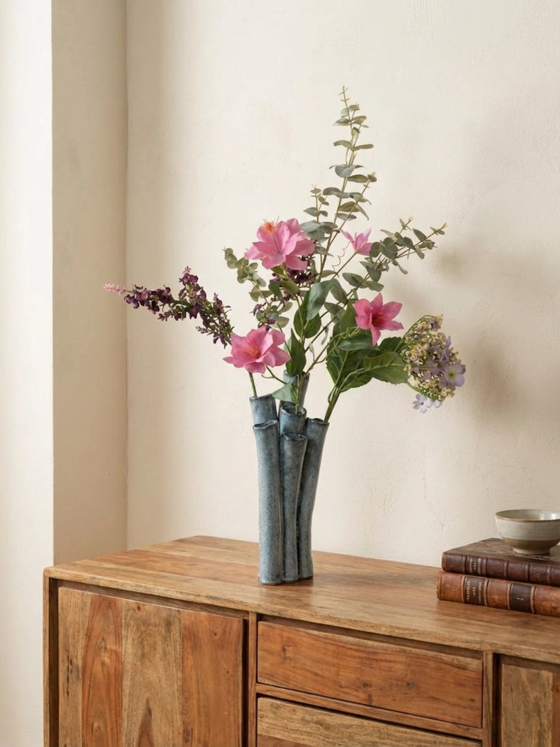Kunstboeket Roze Clematis