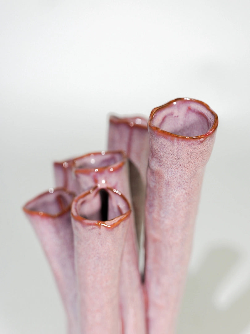 Vaas Coral pink Kunstbloemen Discounter